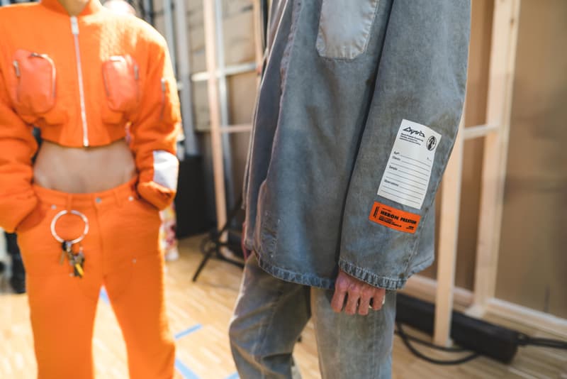 Photos backstage Heron Preston