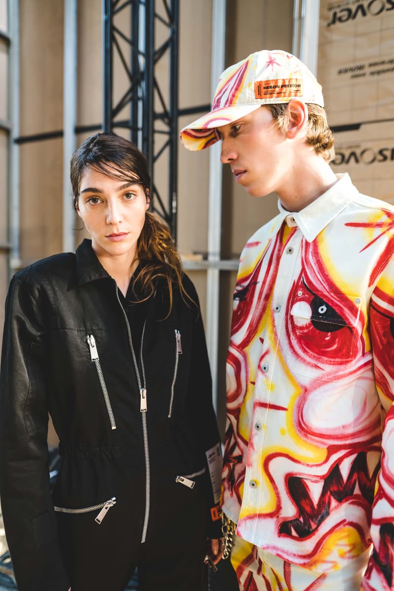 Photos backstage Heron Preston