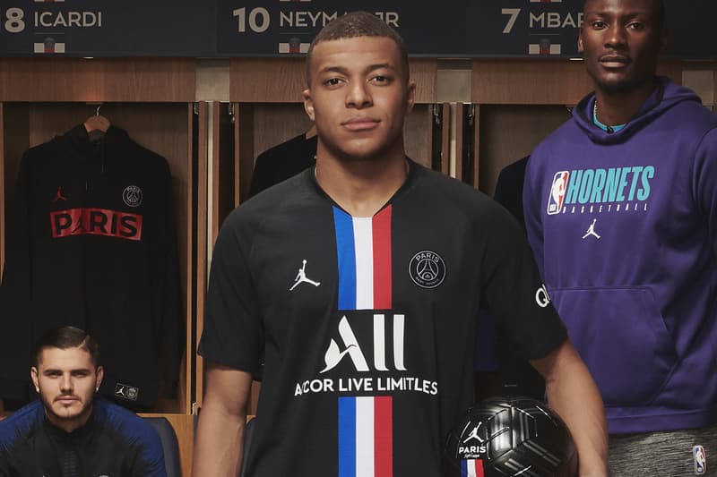 Photo Kylian Mbappé en maillot PSG x Jordan