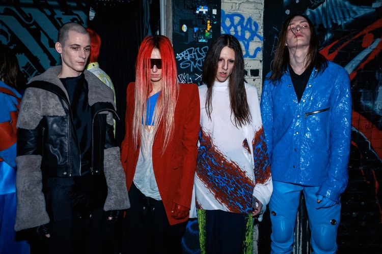 Dans les backstages du défilé Rick Owens, et de son vestiaire glam rock plus coloré que jamais