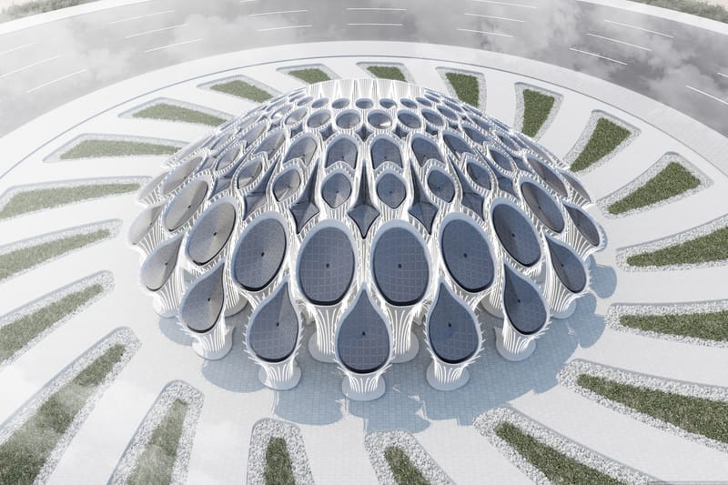 Ces designers imaginent une forêt de béton imprimée en 3D en plein Dubai