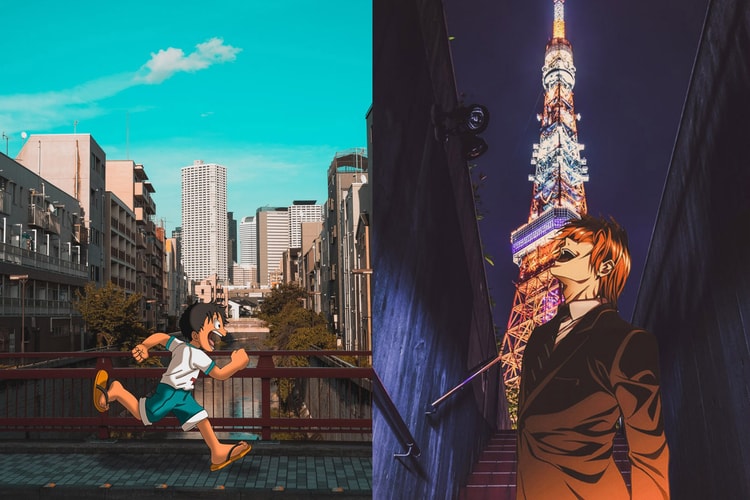 Les collages numériques de Math Uzumaki, ode à l'animation japonaise, aux mangas et à la street culture