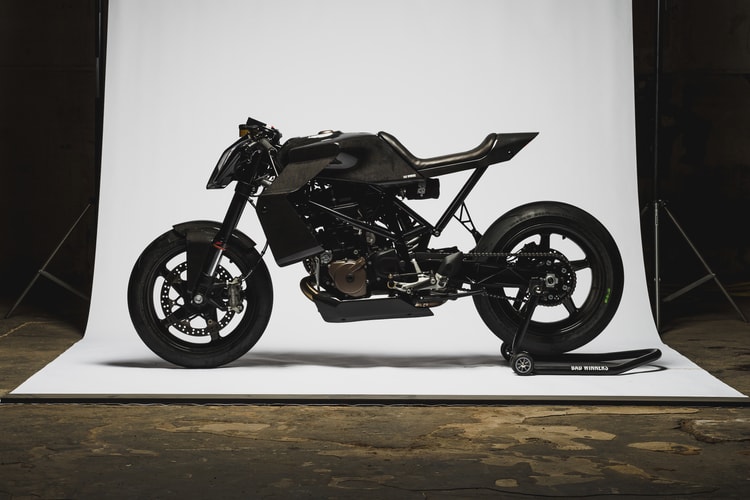 Ce nouveau moto custom de Bad Winners a été spécialement imaginé pour le pilote de F1 Charles Leclerc