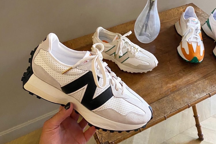 Casblanca imagine une sneaker inédite pour sa collaboration avec New Balance