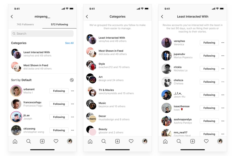 Vous pouvez désormais classer vos abonnés par liste et centre d'intérêts sur Instagram