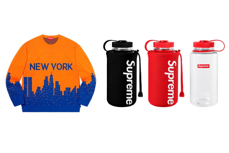 Platine vinyle, gourdes, pull New York ou t-shirt Tupac... Voici la liste étonnamment dense du premier drop Supreme