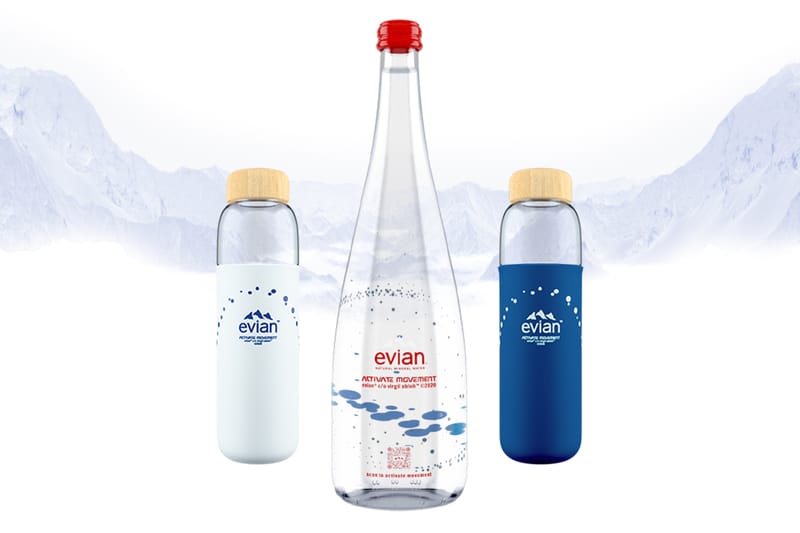 Virgil Abloh et Evian dévoilent trois nouvelles bouteilles collaboratives