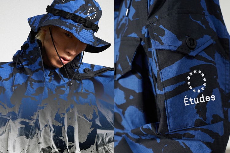 Études dévoile une collaboration technique full camo avec le label anglais ArkAir