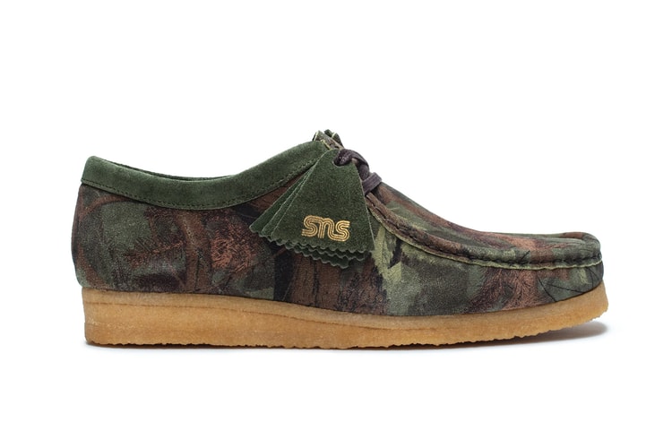 « Acid Realtree Camo » débarque sur la collab Sneakersnstuff x Clarks Wallabee