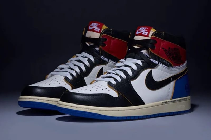 La fragment design x Union LA x Air Jordan 1 High OG « Varsity Red/Sport Royal » se dévoile enfin officiellement
