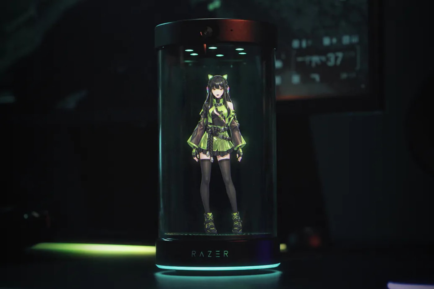 Razer dévoile Project AVA : le compagnon de bureau IA en hologramme 3D