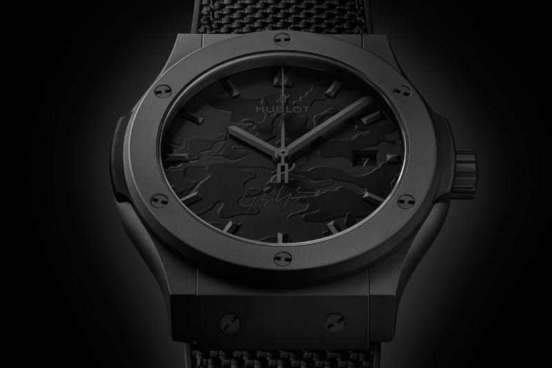 La Classic Fusion All Black Camo signe la 4ᵉ collab montre entre Hublot et Yohji Yamamoto