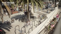 LOS ANGELES PINS -- Visual Postcard - Santa Monica Triple Set