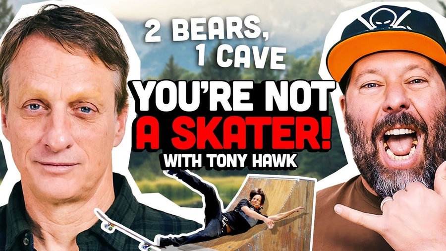 Tony Hawk Interviewed by Bert Kreischer on '2 Bears, 1 Cave'