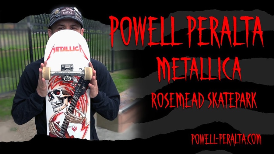 Powell-Peralta Reveil Metallica Collaboration at Rosemead Skatepark