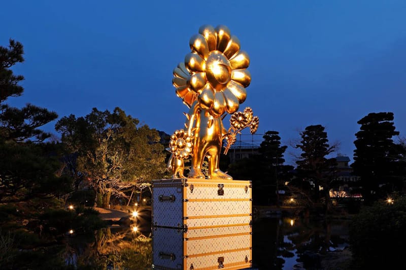 Louis Vuitton and Takashi Murakami's 'Flower Parent and Child' Sculpture Floats at the Kyocera Museum of Art