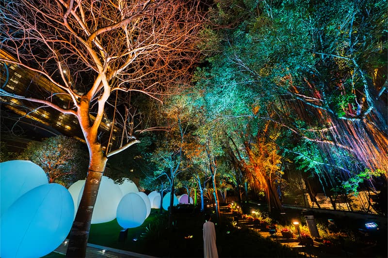 teamLab Resonating Ovoids and Trees Outdoor Exhibition Hong Kong Info