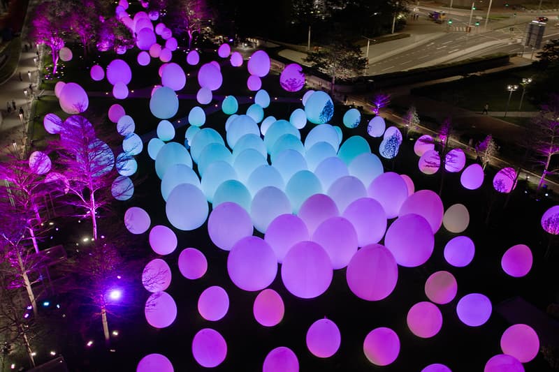 teamLab Resonating Ovoids and Trees Outdoor Exhibition Hong Kong Info