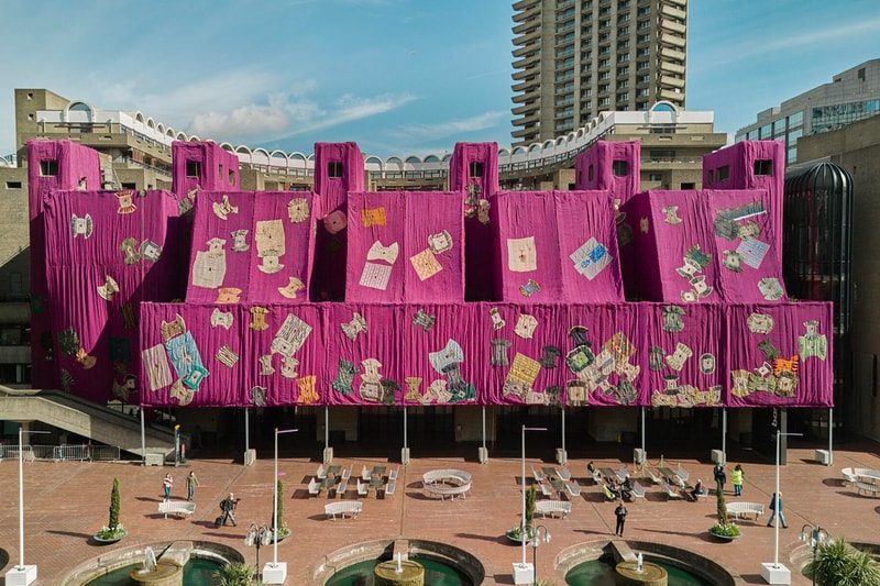 Ibrahim Mahama Barbican Centre Textile Installation