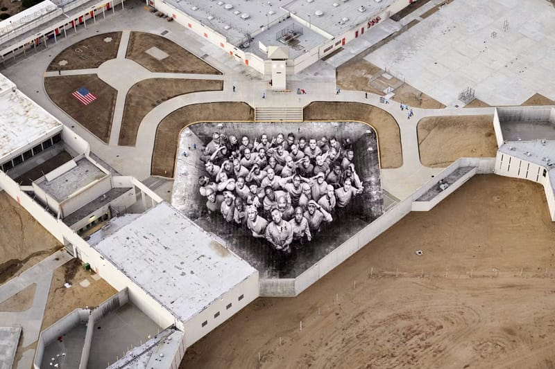 JR Worked With Inmates to Create an Installation at a Maximum-Security Prison