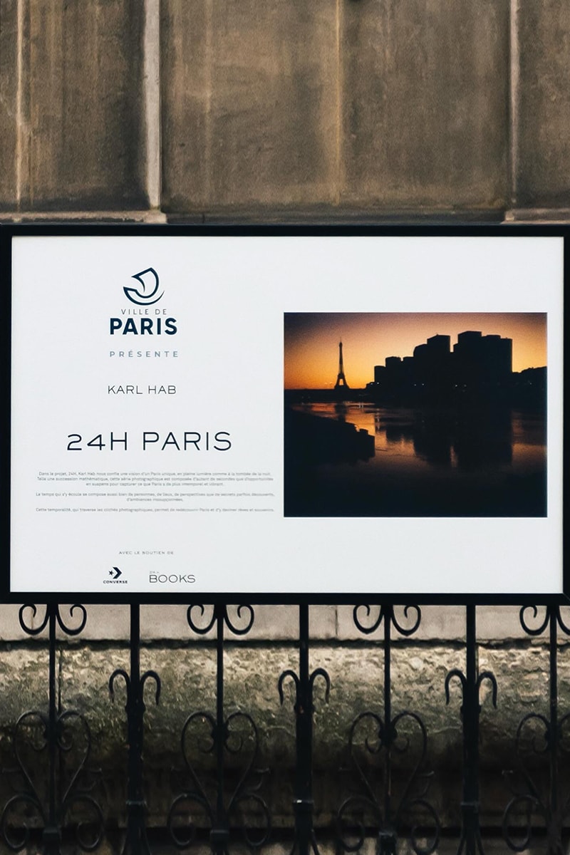 Karl Hab '24H Paris' Exhibition Grilles de l'Hôtel de Ville de Paris Info Supported by Converse Info