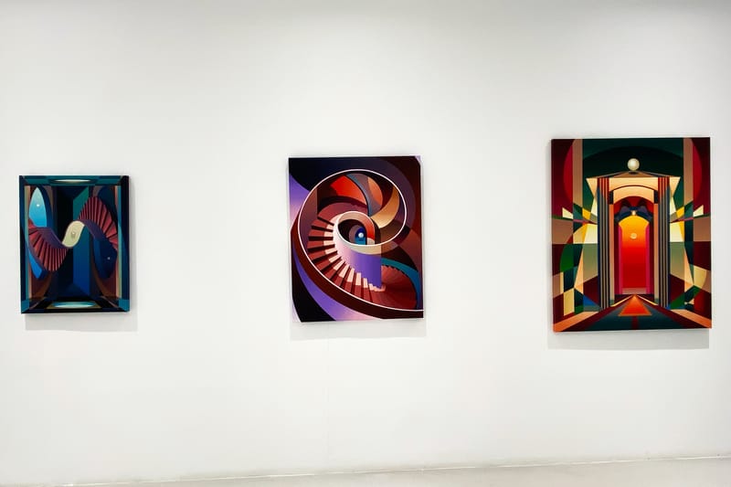 'Walking Along Colorful Paths' is a Journey Through Abstract Expressionism