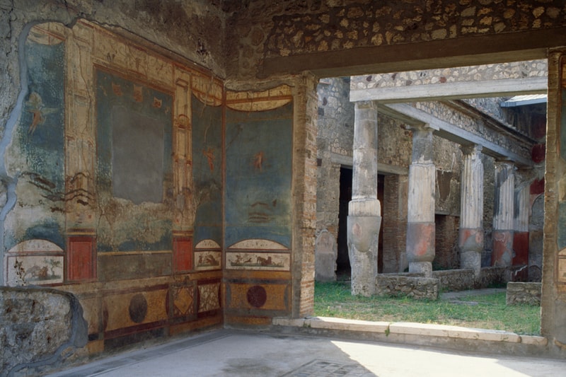 Pompeii House of Ceii Vandalized Tourist Italy 