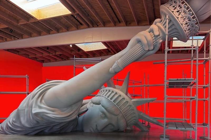 Eli Russell Linnetz Launches 'MONUMENTS' Exhibit With a Mount Rushmore Pizza Oven jeffrey deitch gallery summer los angeles erl