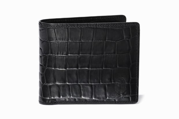 A Bathing Ape 鱷魚革紋皮夾
