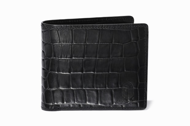 A Bathing Ape 鱷魚革紋皮夾