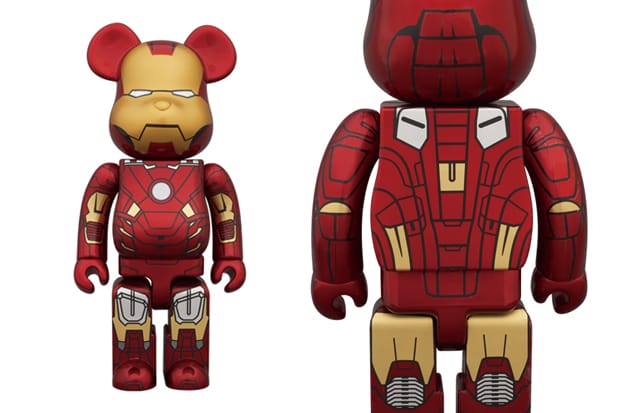 Medicom Toy 400% & 100% Iron Man Mark VII Bearbrick
