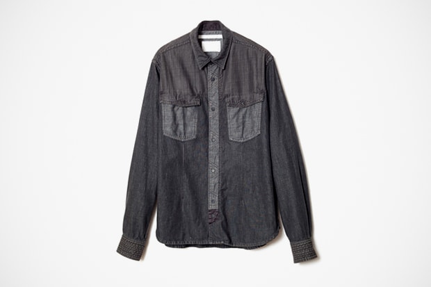 White Mountaineering 2012 春夏黑色丹寧襯衫