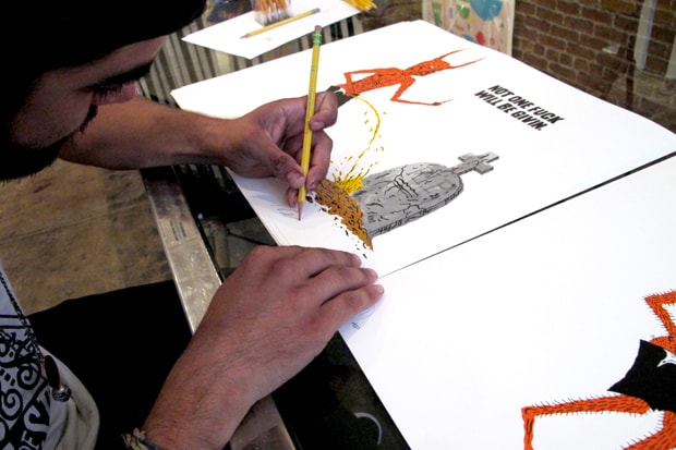 Neck Face ‘Not One Fuck Will Be Givin’ 最新限量畫作