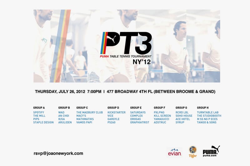 PUMA 2012 PT3 Table Tennis Tournament 乒乓球比賽