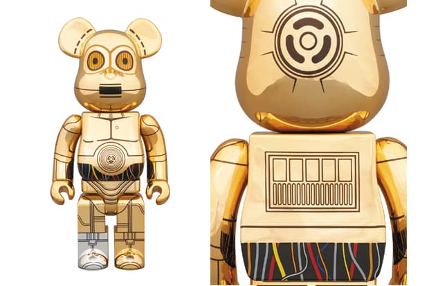 Star Wars x Stussy x Medicom Toy "MAY THE FORCE BE WITH YOU" 400% C-3PO Bearbrick