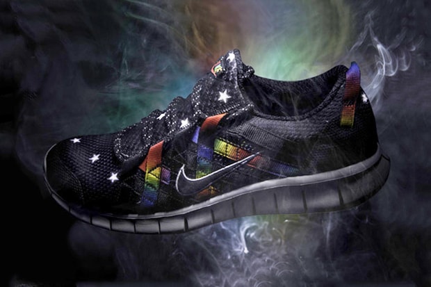 atmos x Nike Free Powerlines+ Black/Rainbow 鞋款
