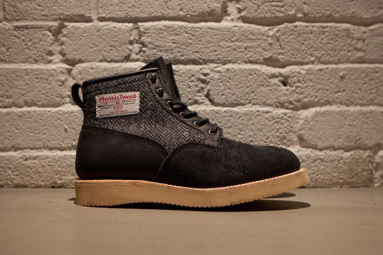 izzue x Viberg 2012 Fall Harris Tweed Scout Boot