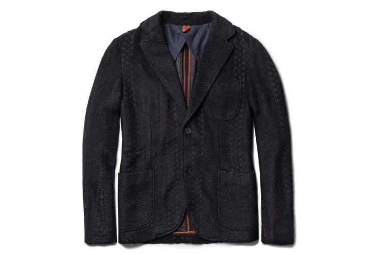Missoni Unstructured Zigzag-Knit Mohair and Wool-Blend Blazer
