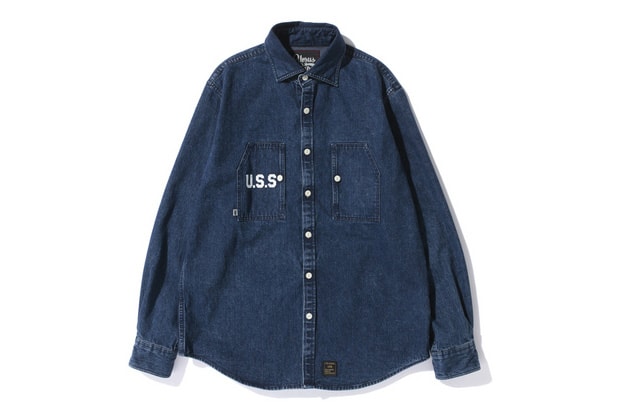URSUS BAPE 2012 秋冬 DENIM LS SHIRT 丹寧襯衫