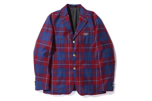 A Bathing Ape 2012 秋冬 TARTAN CHECK SCHOOL JACKET