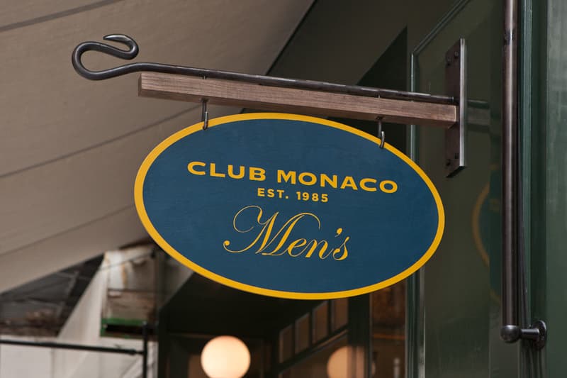 Club Monaco 男裝香港旗艦店 香港登陸