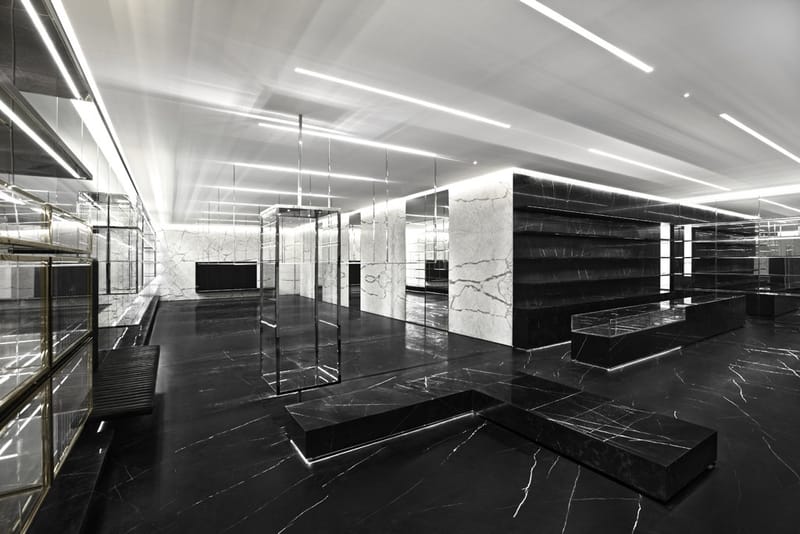 Hedi Slimane 於上海揭露全新的 YSL 專門店室內裝潢設計