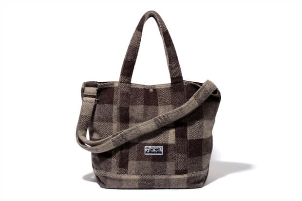 A Bathing Ape 2012 秋冬 BAPE BLOCK CHECK TWEED SHOULDER TOTE 包款