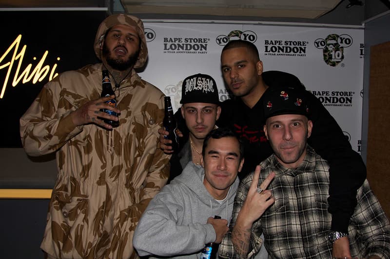 A Bathing Ape London 10 週年慶祝派對現場回顧