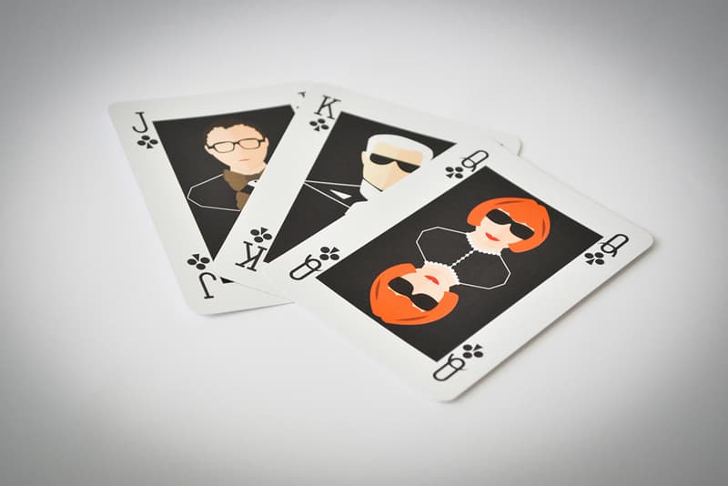 創意單位 Chambre Sept 與義大利遊戲工具製造商 Del Negro 攜手打造印有音樂時尚標誌性人物撲克牌