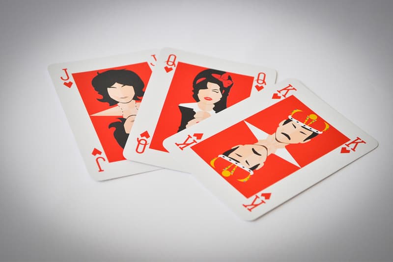 創意單位 Chambre Sept 與義大利遊戲工具製造商 Del Negro 攜手打造印有音樂時尚標誌性人物撲克牌