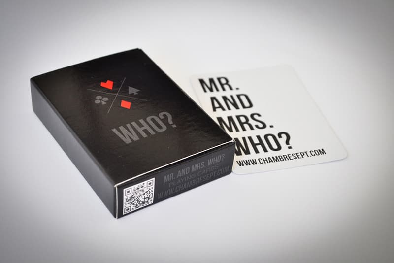 創意單位 Chambre Sept 與義大利遊戲工具製造商 Del Negro 攜手打造印有音樂時尚標誌性人物撲克牌