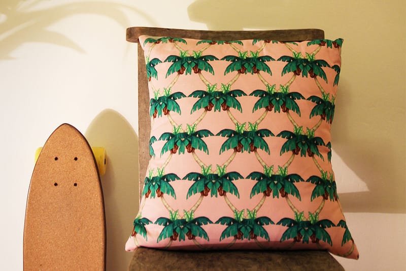 COPSON ST Tropical Cushions 充滿熱帶風情棕櫚樹滿版印刷設計靠枕