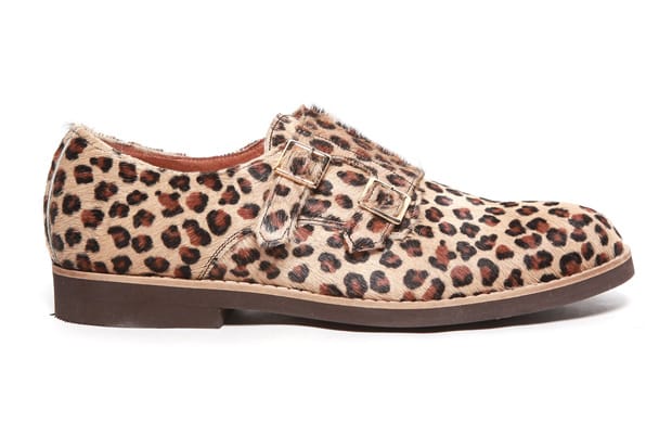 Del Toro Leopard Pony Hair Double Monkstrap 鞋款