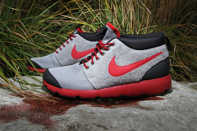 Nike 2012 冬季 Roshe Run Trail Wolf Grey/Gym Red 鞋款